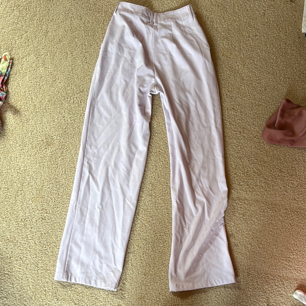 Elegant Women's Lavender Pants - Picture 2 of 4